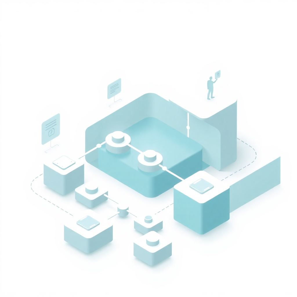 Seamless technology integration workflow graphic (1:1)