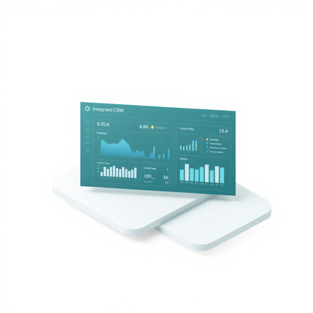 Image of a dashboard interface, representing integrated CRM, shape 16:9