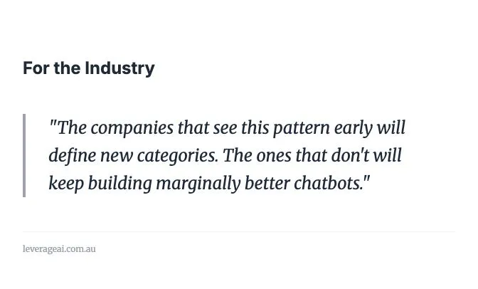 The companies that see this pattern early will define new categories.