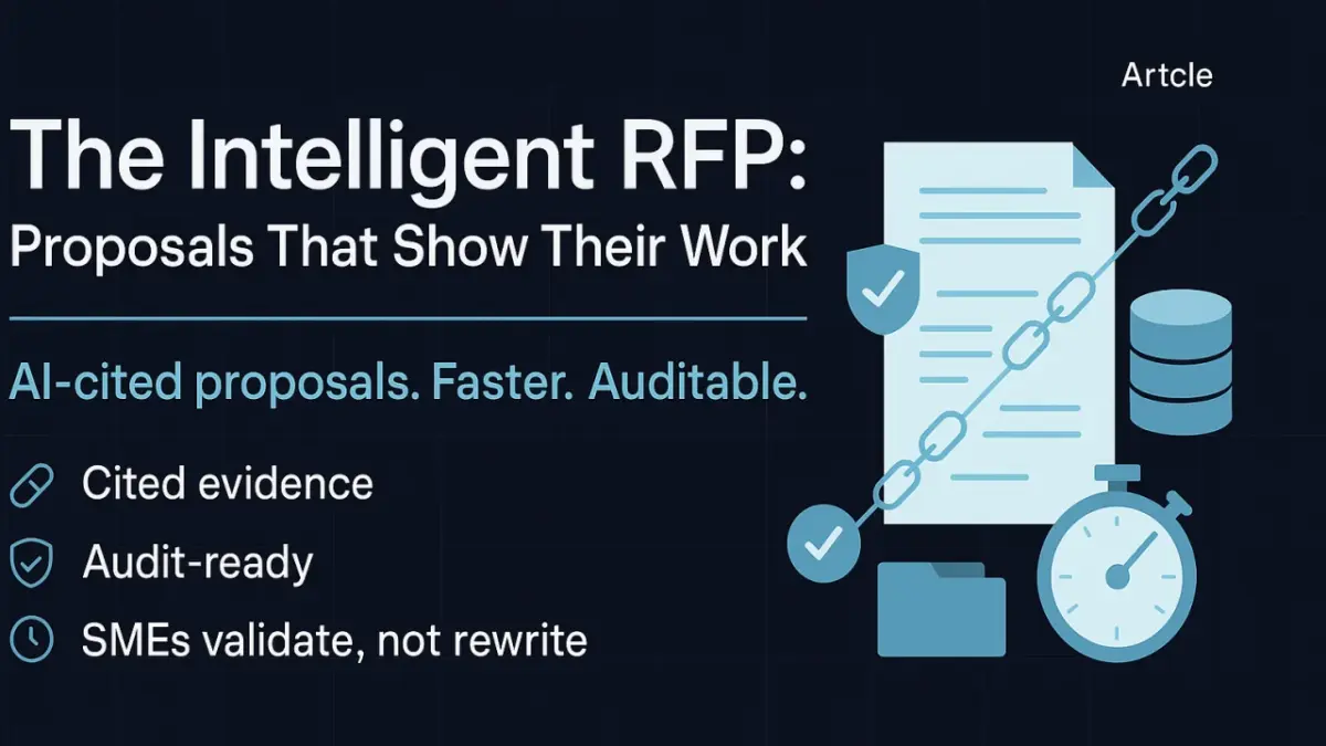 The Intelligent RFP: Proposals That Show Their Work