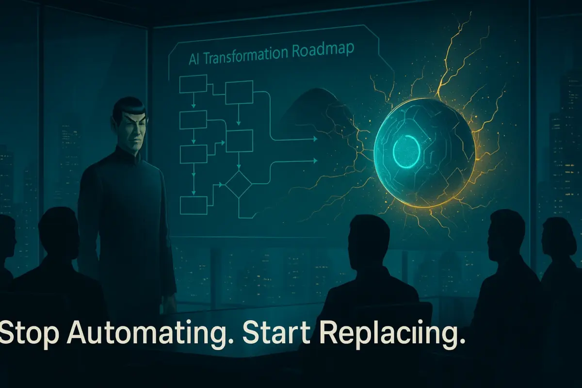 Stop Automating. Start Replacing: Why Your AI Strategy Is Backwards
