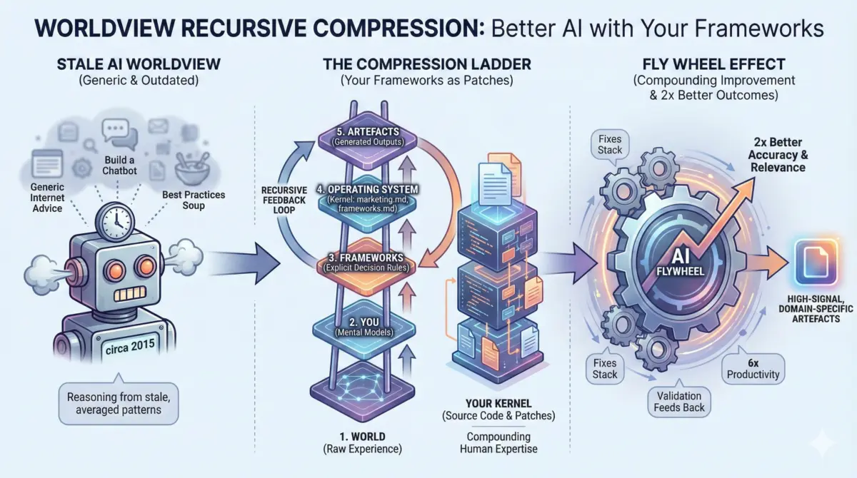 Worldview Recursive Compression: How to Better Encompass Your Worldview with AI