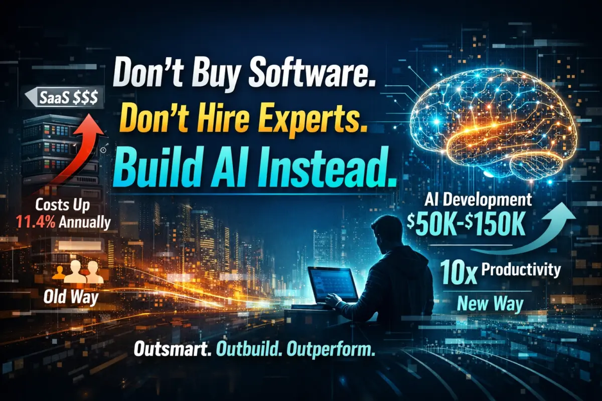 Don’t Buy Software. Don’t Hire Experts. Build AI Instead.