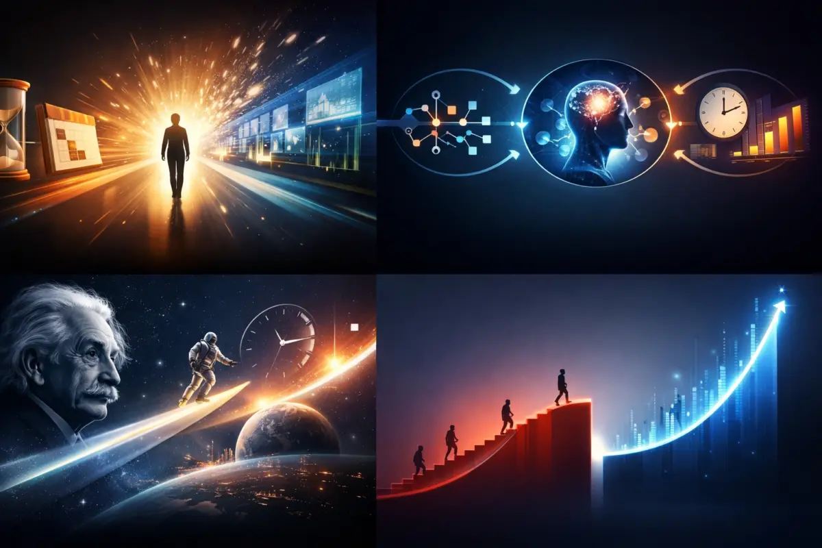 Cognitive Time Travel: Great AI is Like Precognition