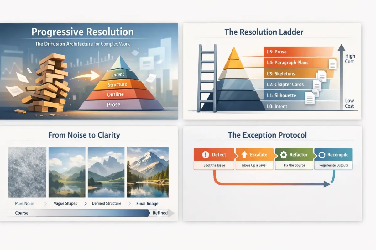 Progressive Resolution – The Diffusion Architecture for Complex Work