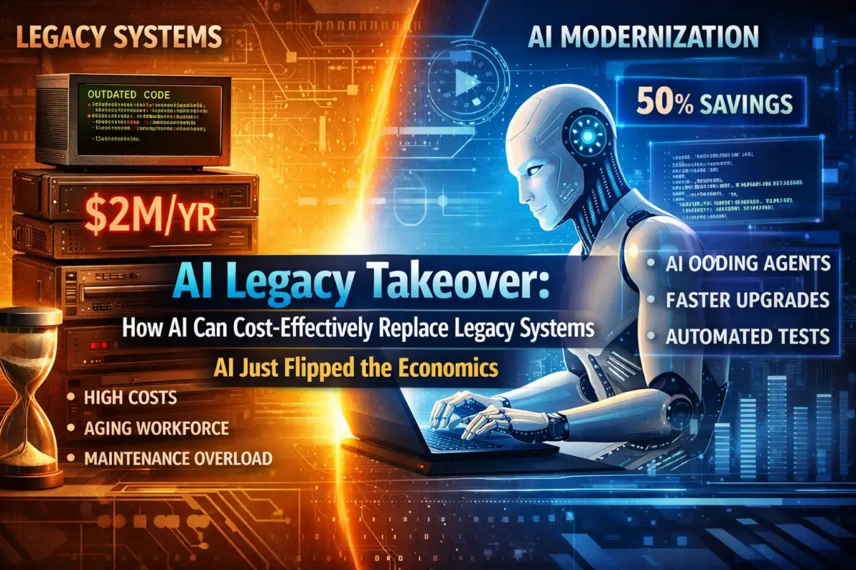 AI Legacy Takeover: How AI Can Cost-Effectively Replace Legacy Systems