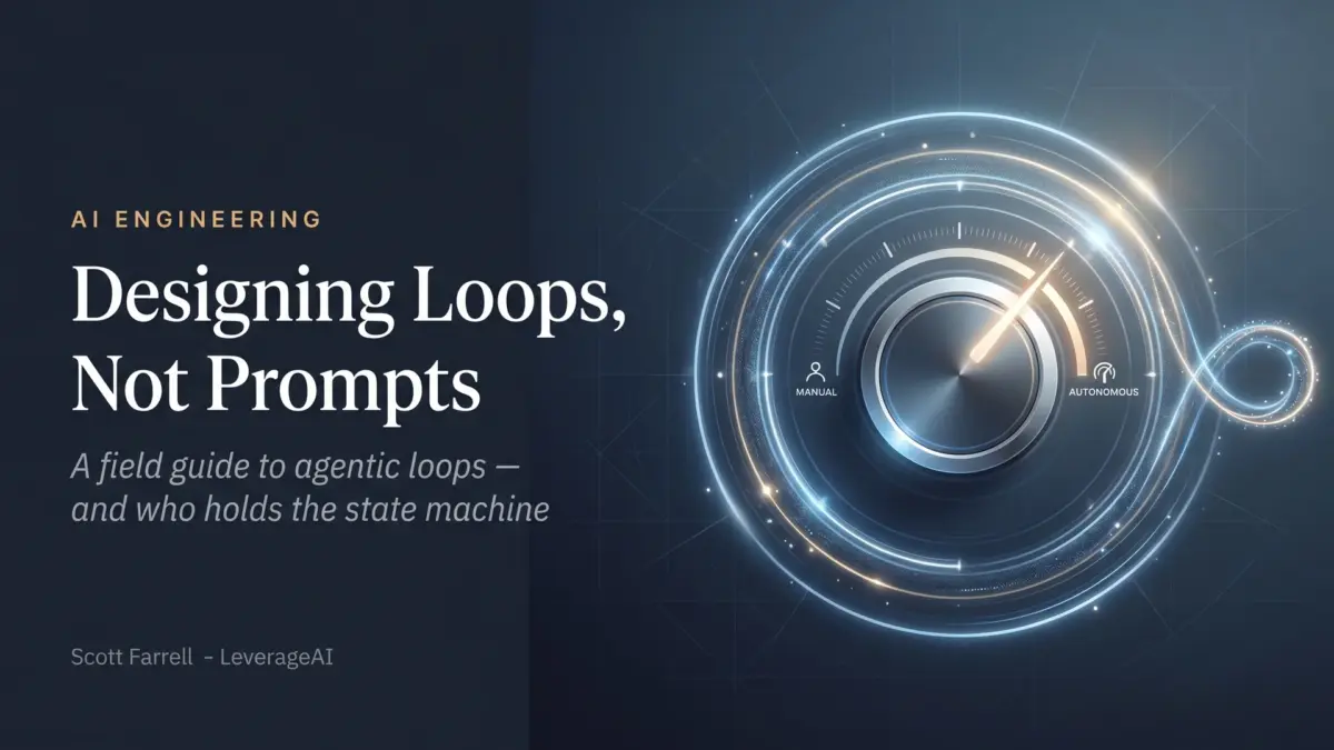 Designing Loops, Not Prompts: A Field Guide to Agentic Loops — and Who Holds the State Machine