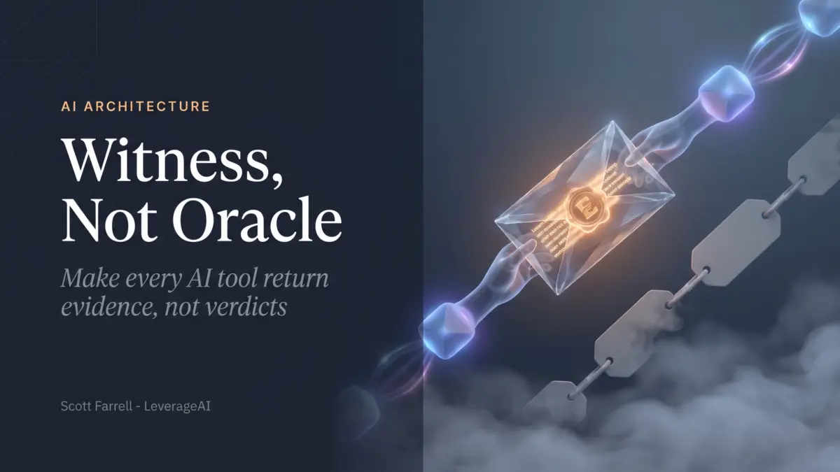 Witness, Not Oracle