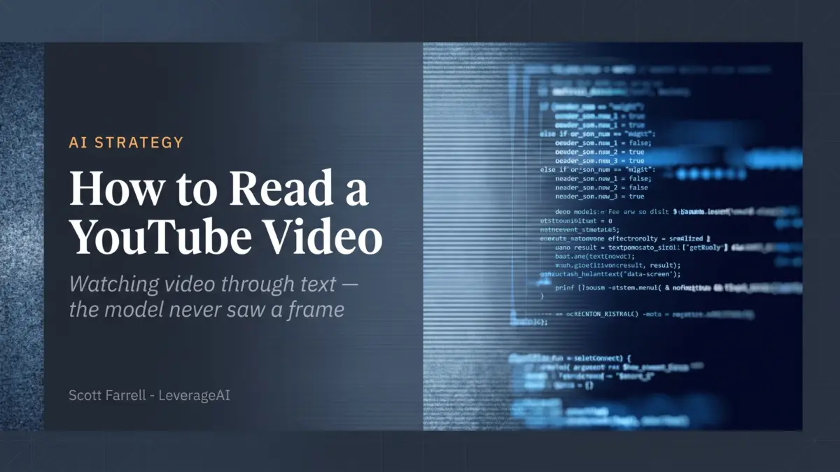 How to Read a YouTube Video