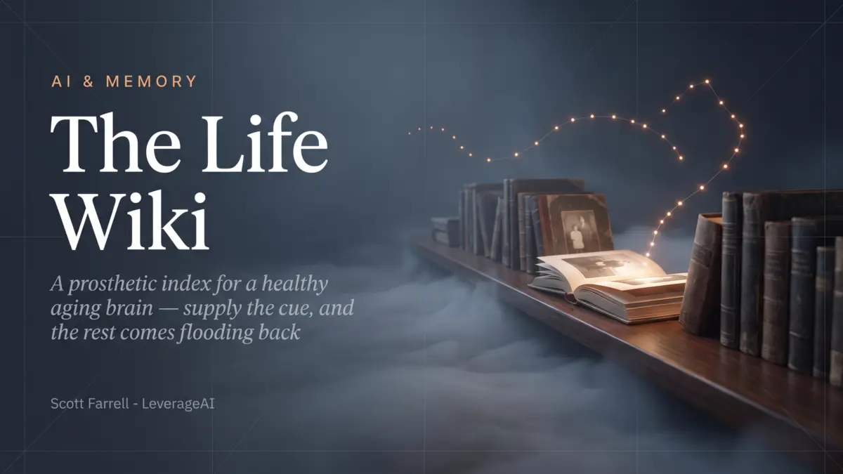 The Life Wiki: A Prosthetic Index for a Healthy Aging Brain