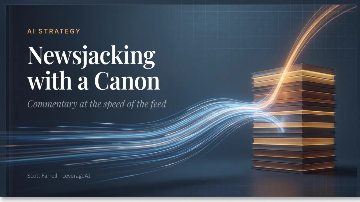 Newsjacking with a Canon: Commentary at the Speed of the Feed