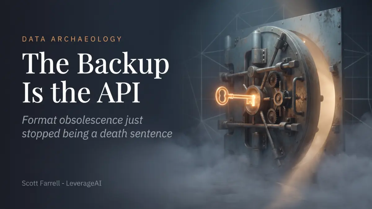 The Backup Is the API