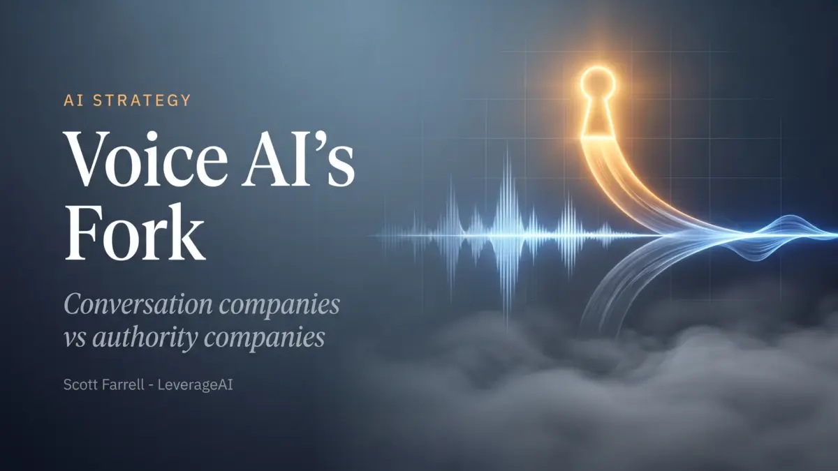 Voice AI’s Fork: Conversation Companies vs Authority Companies