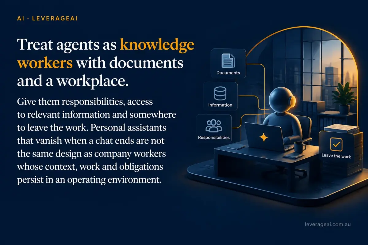 Your AI Agents Need a Workplace, Not a Chat Window